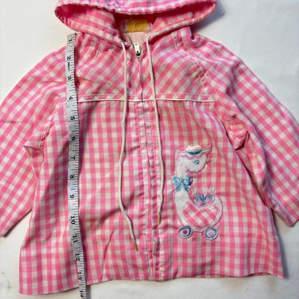 Vintage Duck Pink Gingham Jacket 12-18 months - Picture 3 of 6